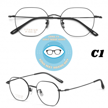 Gọng kính kim loại mã 6209